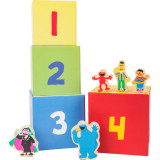 Legler Stohovací kostky s figurkami Sezame, otevři se / Sesame Street