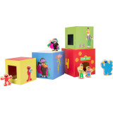 Legler Stohovací kostky s figurkami Sezame, otevři se / Sesame Street