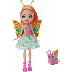 Mattel Enchantimals Panenka a zvířátko - Belisse Butterfly a Dart
