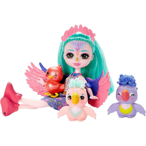 Mattel Enchantimals City Tails rodinka - Filia Finch - ptáčkové