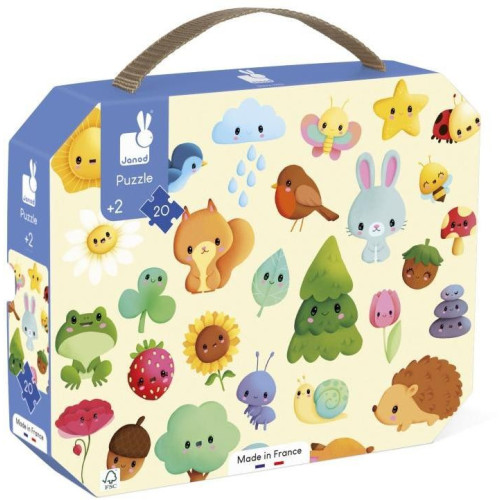 Janod Puzzle v kufríku Príroda 20 ks