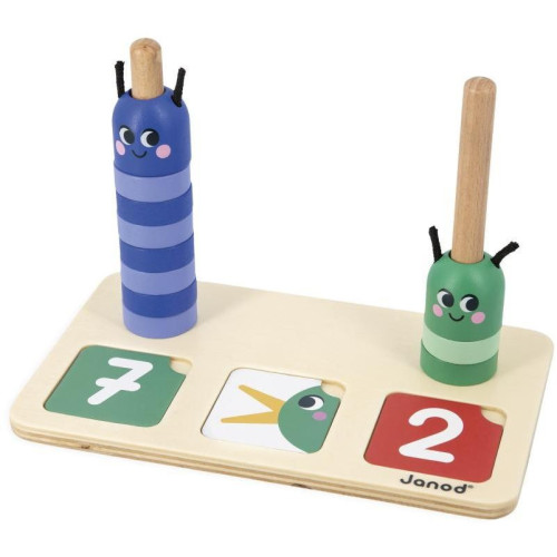 Janod Vzdelávacia hra pre deti skladanie a porovnávanie Čísla Didaktik