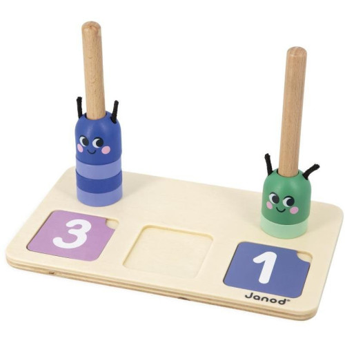 Janod Vzdelávacia hra pre deti skladanie a porovnávanie Čísla Didaktik