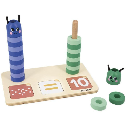Janod Vzdelávacia hra pre deti skladanie a porovnávanie Čísla Didaktik