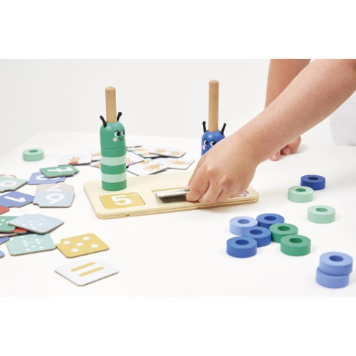 Janod Vzdelávacia hra pre deti skladanie a porovnávanie Čísla Didaktik