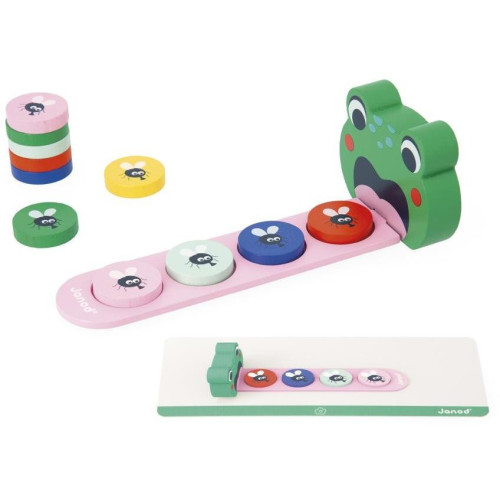 Janod Vzdelávacia hra pre deti algoritmy Žabka Didaktik