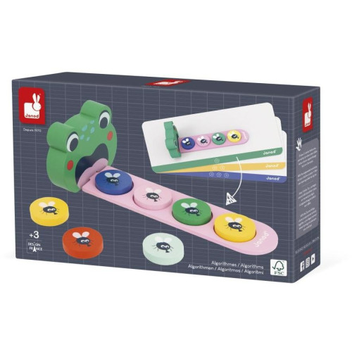 Janod Vzdelávacia hra pre deti algoritmy Žabka Didaktik