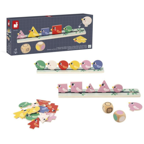 Janod Vzdelávacia hra pre deti triedenie Vtáčiky Didaktik