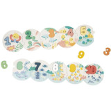 Janod Vkladacie drevené puzzle pre deti Čísla Pure