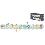 Janod Vkladacie drevené puzzle pre deti Čísla Pure