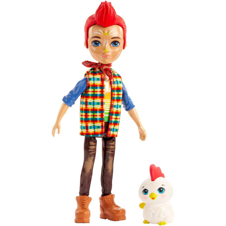 Mattel Enchantimals Panenka se zvířátkem Redward Rooster & Cluck