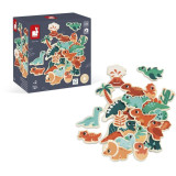 Janod Drevené magnetky pre deti Dinosaury Dino 24 ks