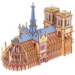 Woodcraft Dřevěné 3D puzzle Katedrála Notre-Dame