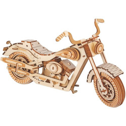 Woodcraft Dřevěné 3D puzzle Motocykl HD 1