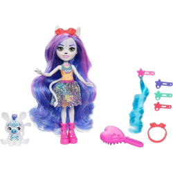Mattel Enchantimals Deluxe Glam Party panenka Zemirah Zebra &Grainy