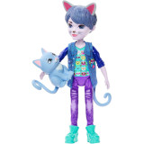 Mattel Enchantimals Glam Party Panenka a zvířátko - kocour