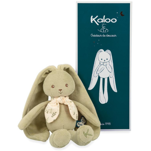 Kaloo Plyšový zajac s dlhými ušami zelený Lapinoo 25 cm