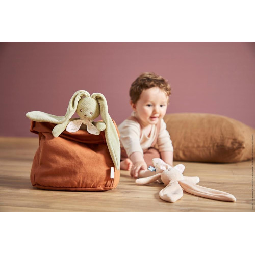 Kaloo Plyšový zajac s dlhými ušami zelený Lapinoo 25 cm