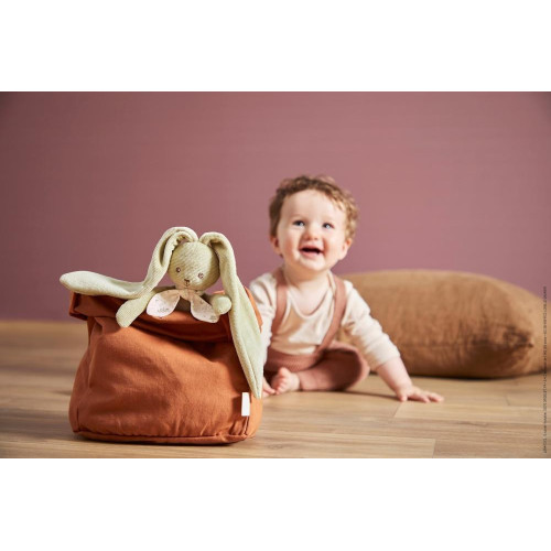 Kaloo Plyšový zajac s dlhými ušami zelený Lapinoo 25 cm