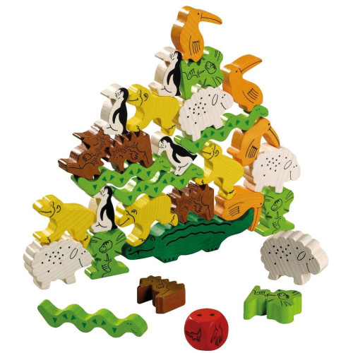 Haba Spoločenská hra pre deti na rozvoj motoriky ZOO pyramida SK CZ verzia