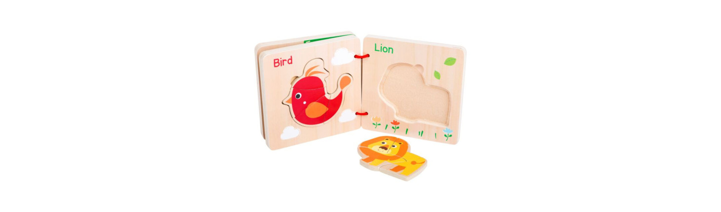 Dřevěné a textilní knížky